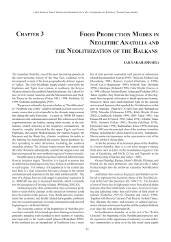 food production modes in neolithic anatolia and the neolithization of