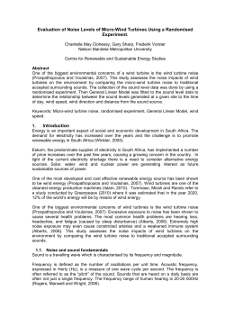 Evaluation of Noise Levels of Micro
