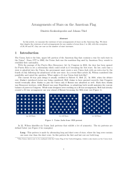 Arrangements of Stars on the American Flag
