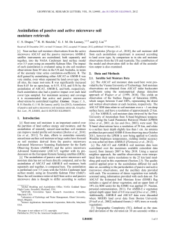 Assimilation of passive and active microwave soil moisture retrievals