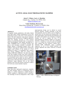 active axial electromagnetic damper