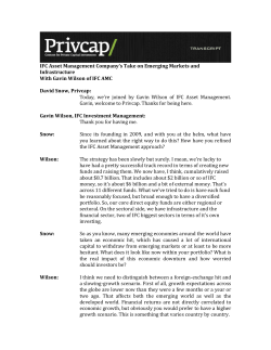 IFC Asset Management Company`s Take on Emerging