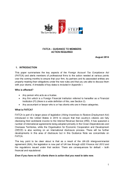 FATCA: Guide
