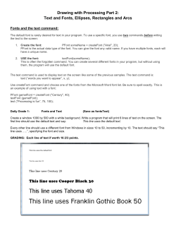 Drawing with Processing Part 2: Text and Fonts, Ellipses
