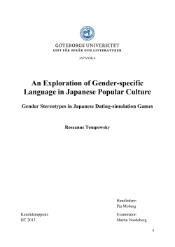 An Exploration of Gender-specific Language in Japanese