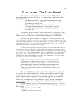 Conclusion: The Road Ahead - Clinical Legal Education Association