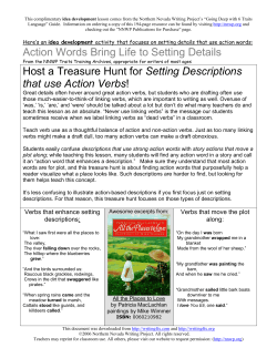 Here`s a word choice activity that focuses on descriptive words :
