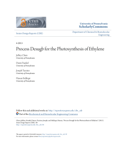 Process Desugb for the Photosynthesis of Ethylene
