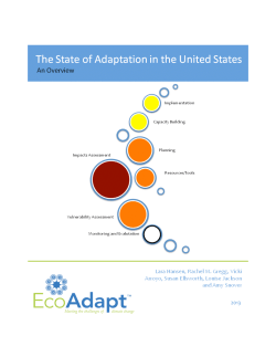 2013 - EcoAdapt