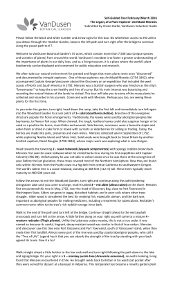 February/March 2016 - VanDusen Botanical Garden