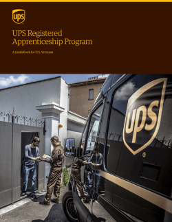 UPS Registered Apprenticeship Program