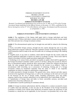 foreign investment statute decree law 600 foreign