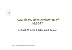 Evaluation of decay data of Radium &ndash; 226 and its daughters V