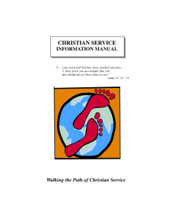 Christian Service Program Booklet - Hamilton