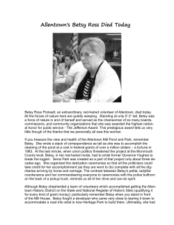 Allentown`s Betsy Ross Died Today