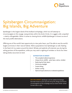 Spitsbergen Circumnavigation: Big Islands, Big