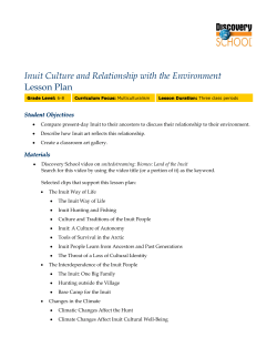 Inuit Culture and Relationship with the Environment