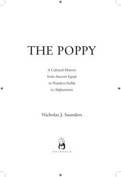the poppy - Oneworld Publications