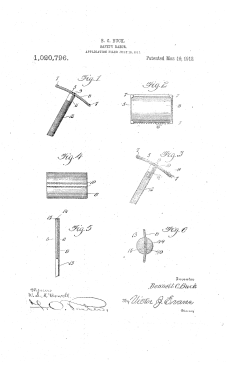B. &Uuml;. BUCK, SAFETY RAZOR.