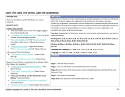 unit: the lion, the witch, and the wardrobe