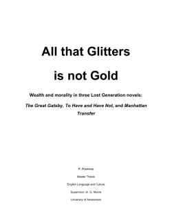 All that Glitters is not Gold - UvA-DARE