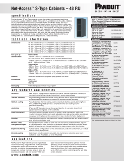 Net-Access&trade; S-Type Cabinets &ndash; 48 RU