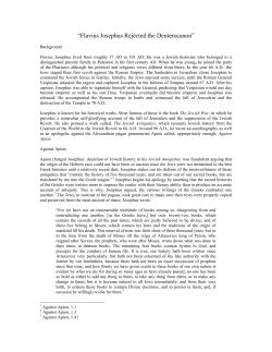 Did Josephus Accept Only the Protocanon?