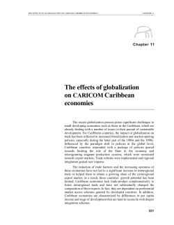 The effects of globalization on CARICOM Caribbean economies