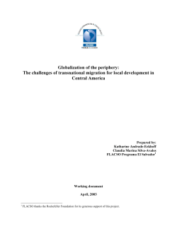 Globalization of the periphery: The challenges of transnational