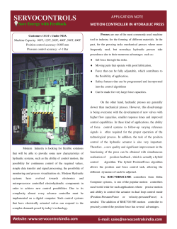 Motion Controller in Hydraulic Press