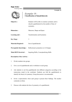 Classification of Quadrilaterals