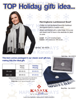 Herringbone scarf flyer
