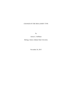 CHANGES IN THE IDEAL BODY TYPE by Jessica L. Hoffman