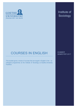 COURSES IN ENGLISH