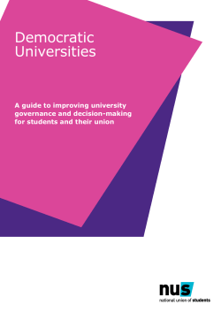 Democratic Universities