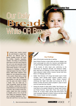 Bread - Department of Consumer Affairs