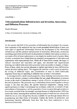 Telecommunications Infrastructure and Invention, Innovation, and