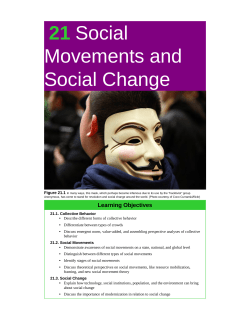 21 Social Movements and Social Change