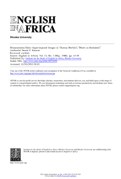 Moeti oa Bochabela - nalane ya Mosotho