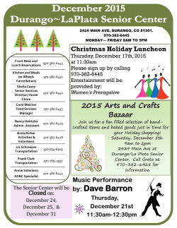 by: Dave Barron - La Plata County`s Sheriff Department