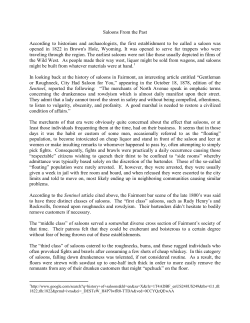 Saloons From the Past