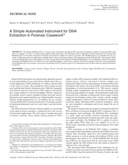 A Simple Automated Instrument for DNA Extraction in Forensic