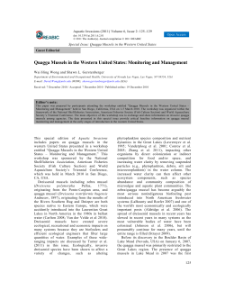 Quagga Mussels in the Western United States: Monitoring and