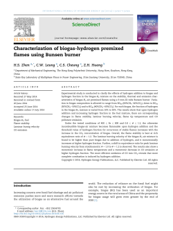 Characterization of biogas-hydrogen premixed flames using Bunsen