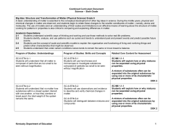 6 th grade science standards