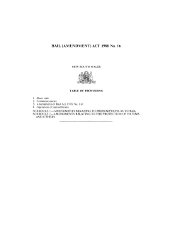 BAIL (AMENDMENT) ACT 1988 No. 16