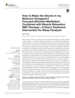 How to Make the Ghosts in my Bedroom Disappear? Focused