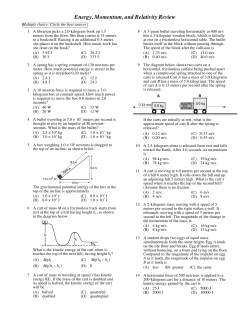 Energy, Momentum, and Relativity Review
