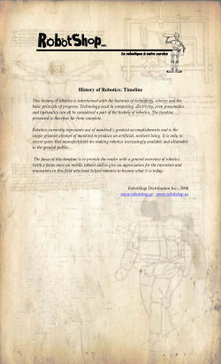 History of Robotics: Timeline