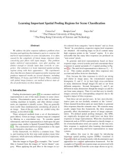 Learning Important Spatial Pooling Regions for Scene Classification